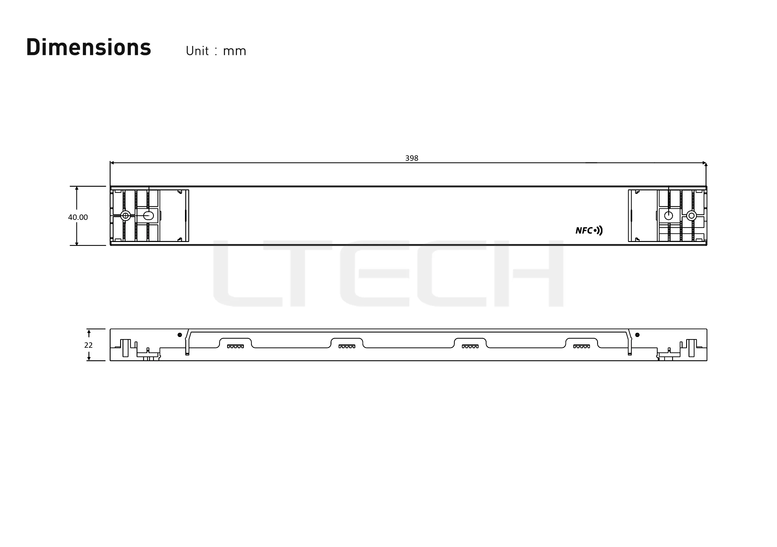 Intelligent Constant Voltage  LED Driver, ON/OFF, 240W, 24VDC 10A , 220-240Vac, IP20, 5yrs Warrenty. SN-240-24-G1N  LTECH On/Off Constant Voltage